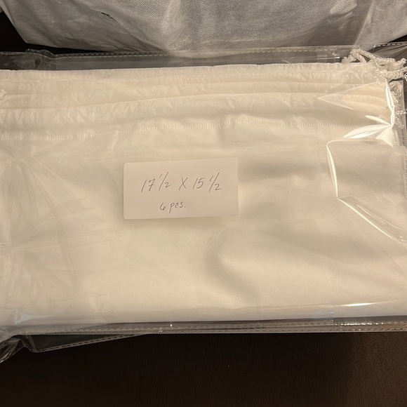 Drawstring Unbranded Dust Bag White 12pcs total - Picture 3 of 10